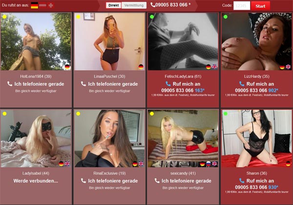 Telefonsex-CamtoCam.cam - Erlebe privaten Telesex mit CamtoCam Feature